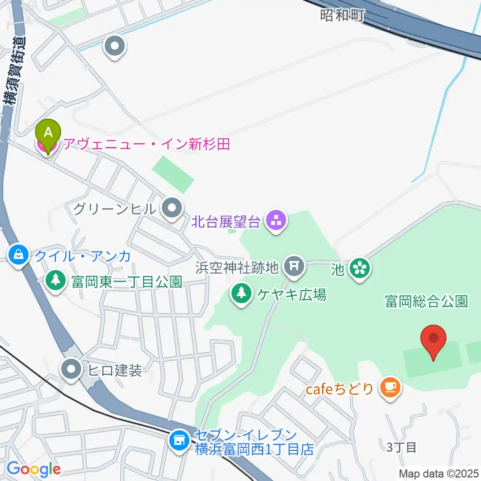 富岡総合公園多目的広場周辺のホテル一覧地図