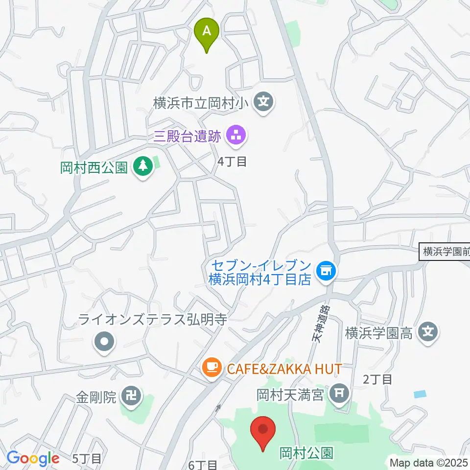 岡村公園少年多目的広場周辺のホテル一覧地図