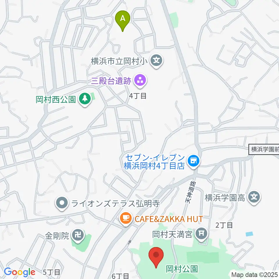 岡村公園少年多目的広場周辺のホテル一覧地図
