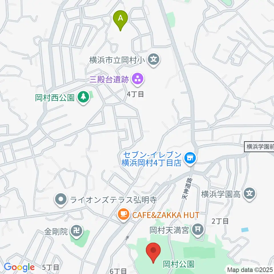 岡村公園少年多目的広場周辺のホテル一覧地図