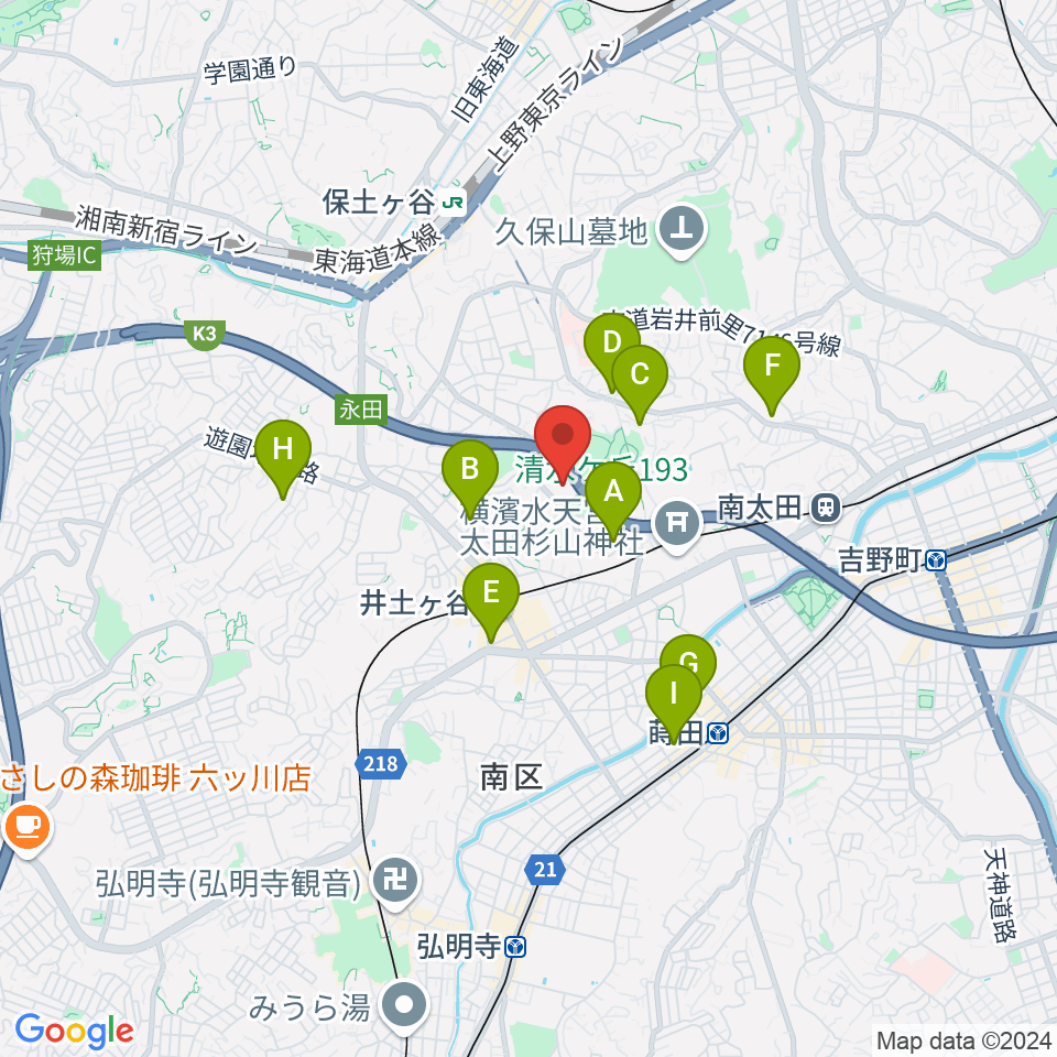 清水ケ丘公園多目的広場周辺のホテル一覧地図