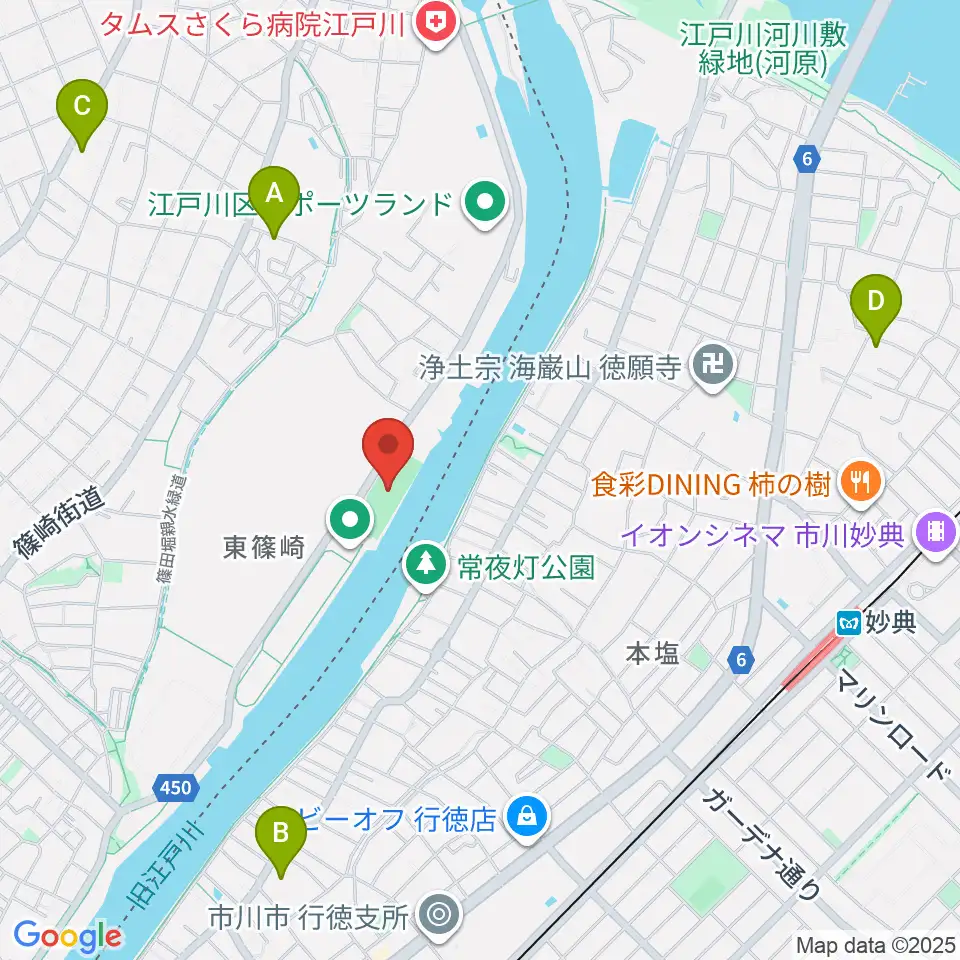 水辺のスポーツガーデン少年野球場周辺のホテル一覧地図