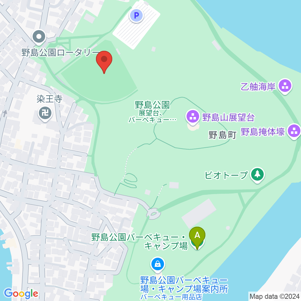 野島公園野球場周辺のホテル一覧地図