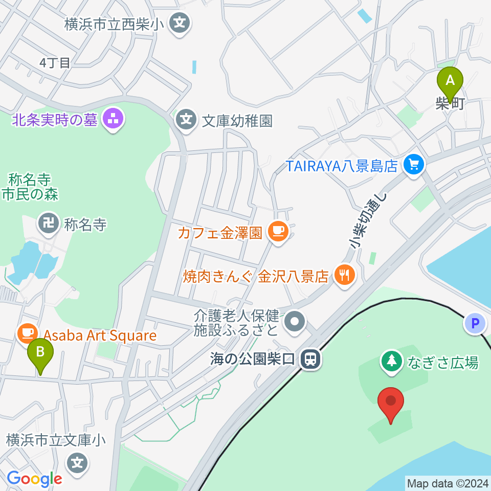 海の公園ビーチバレー場周辺のホテル一覧地図