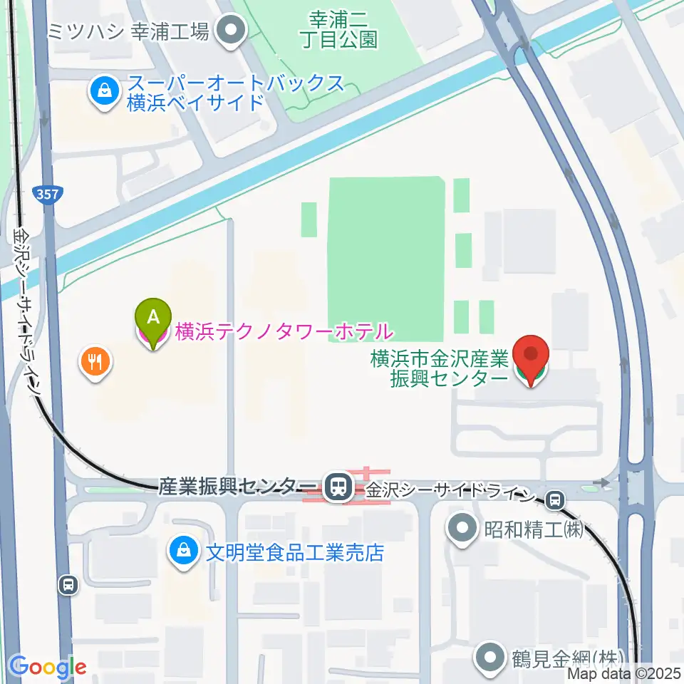 横浜市金沢産業振興センター周辺のホテル一覧地図