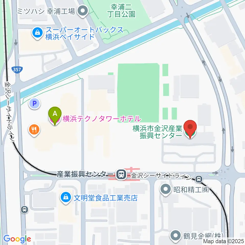 横浜市金沢産業振興センター周辺のホテル一覧地図