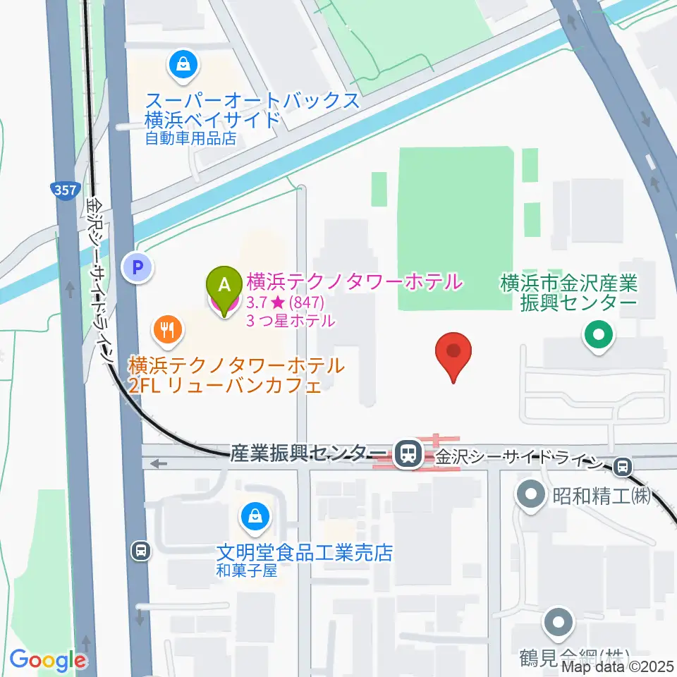 金沢産業振興センター サブグラウンド周辺のホテル一覧地図
