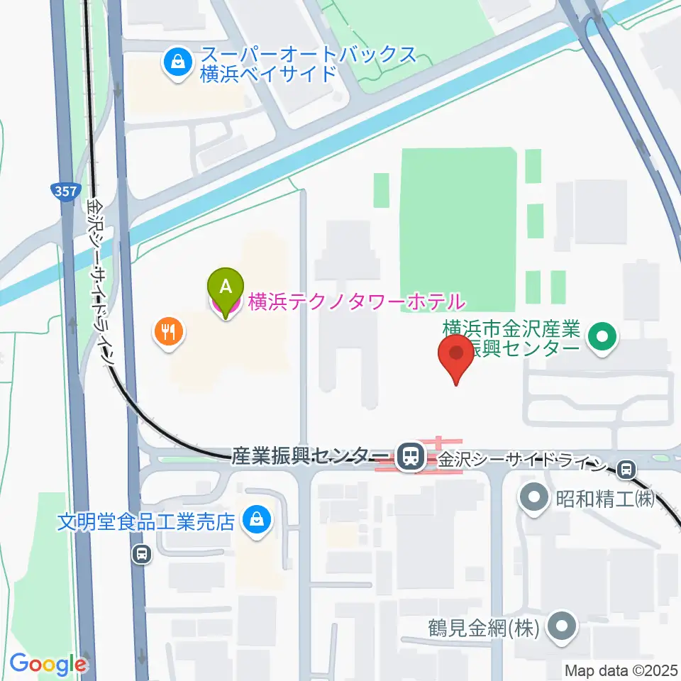 金沢産業振興センター サブグラウンド周辺のホテル一覧地図