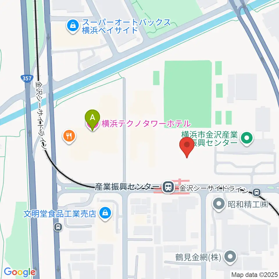 金沢産業振興センター サブグラウンド周辺のホテル一覧地図