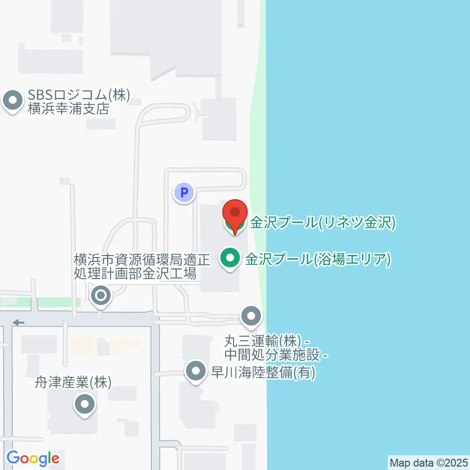 横浜市金沢プール周辺のホテル一覧地図