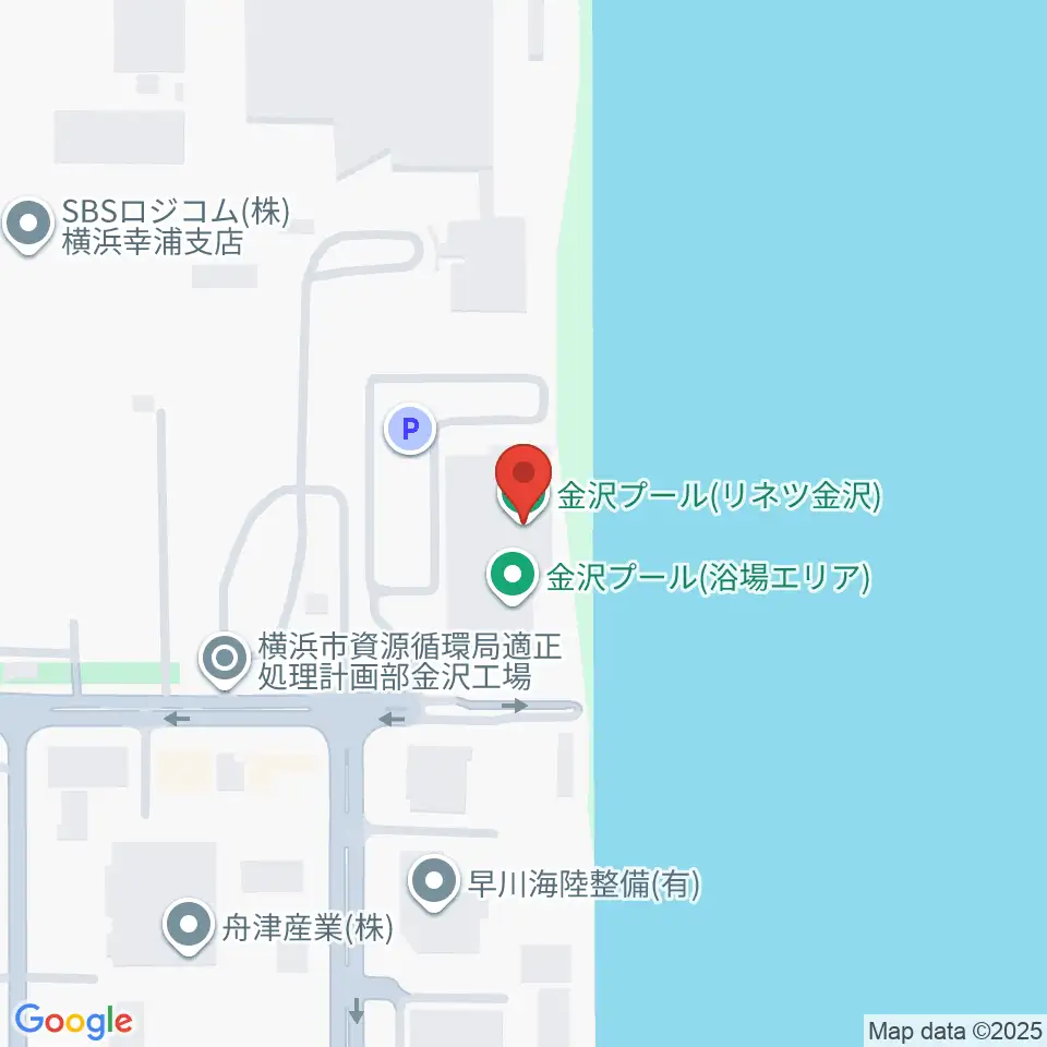 横浜市金沢プール周辺のホテル一覧地図