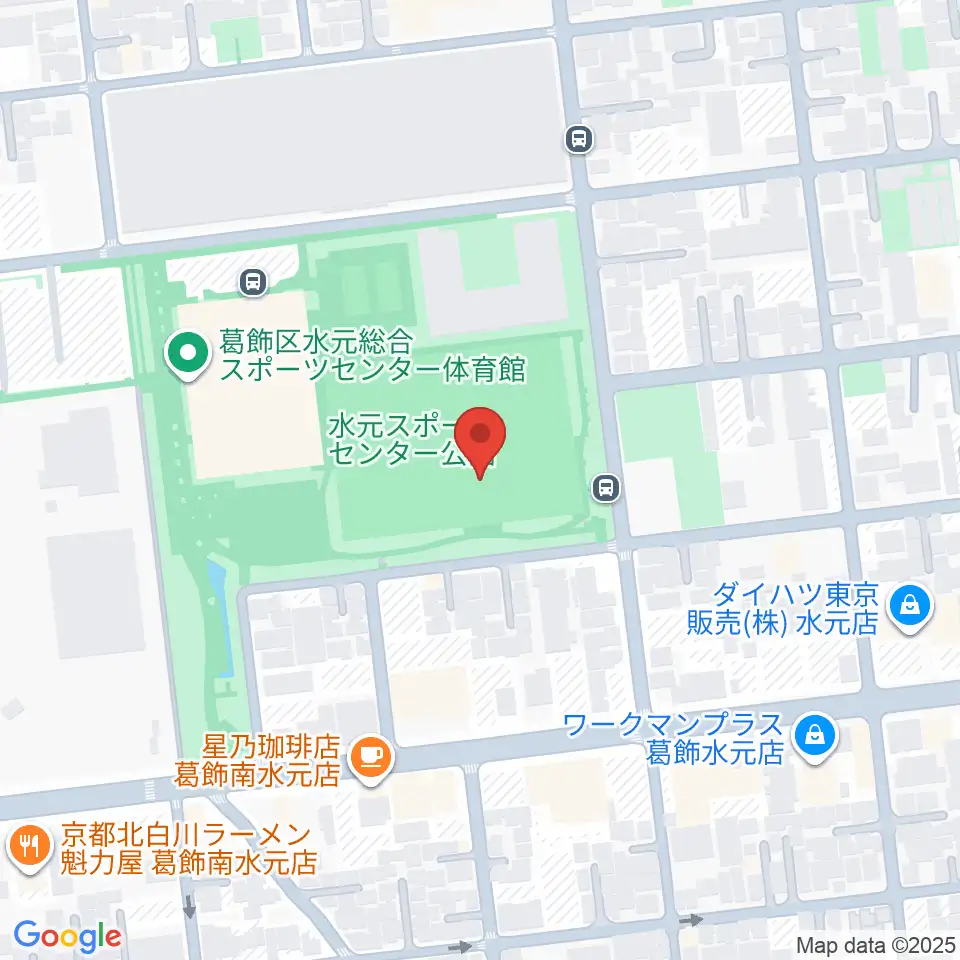 水元総合スポーツセンター多目的広場周辺のホテル一覧地図