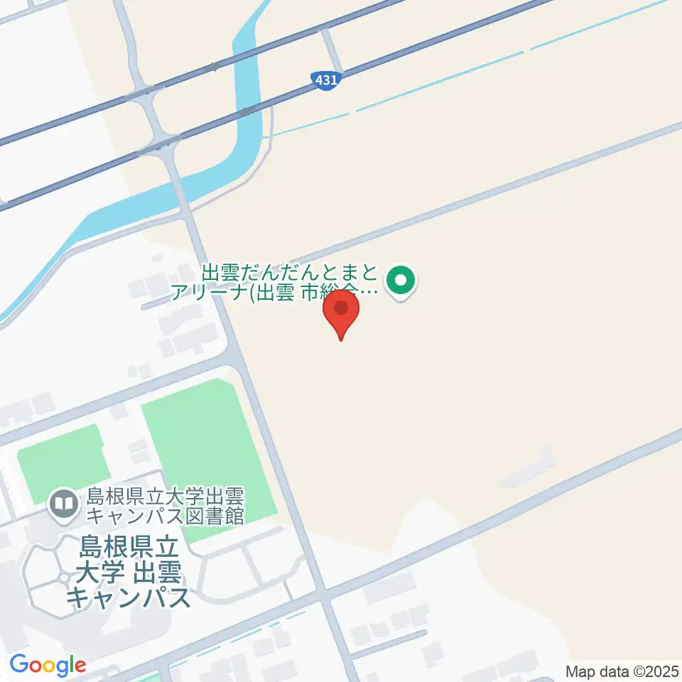 出雲だんだんとまとアリーナ周辺のホテル一覧地図