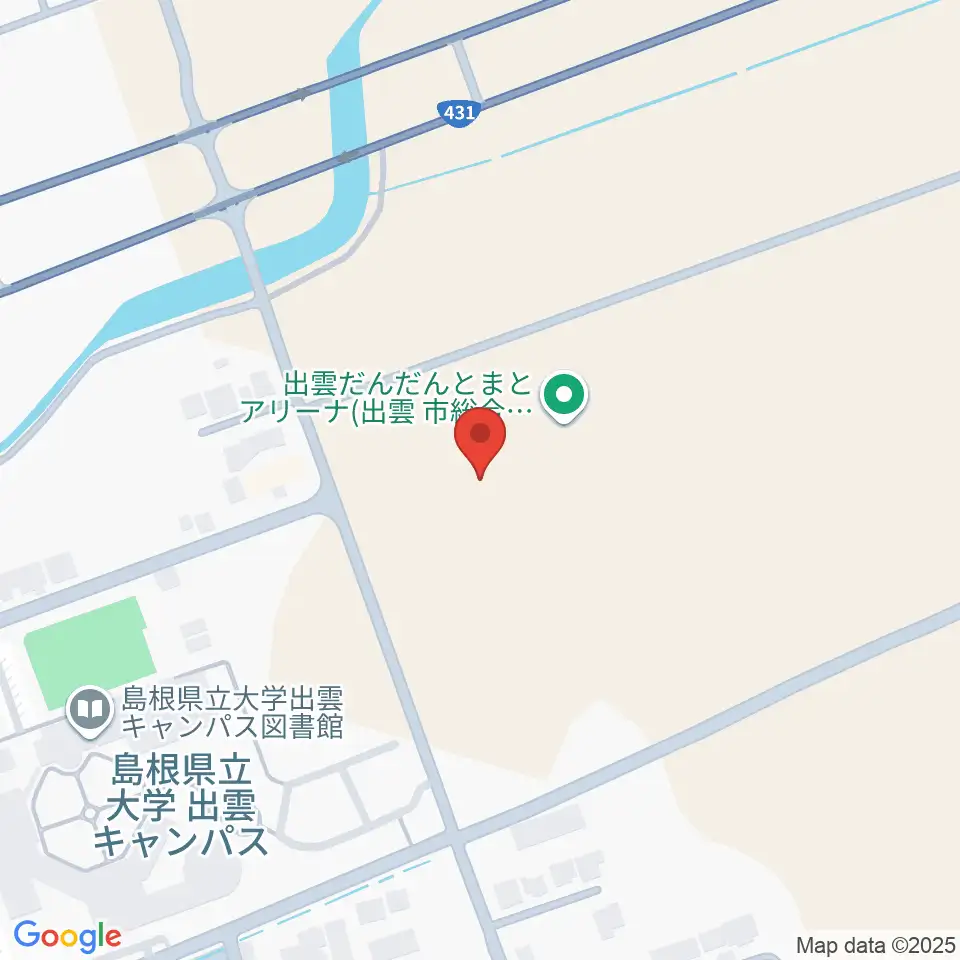 出雲だんだんとまとアリーナ周辺のホテル一覧地図