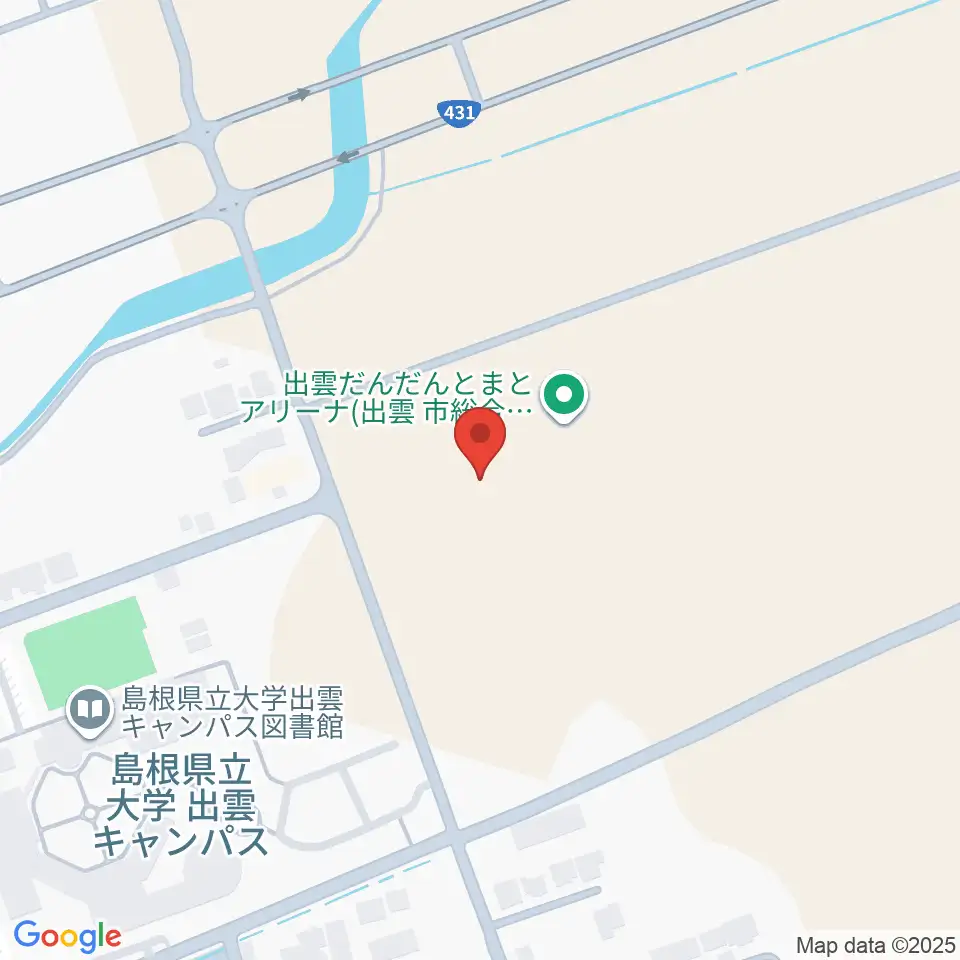 出雲だんだんとまとアリーナ周辺のホテル一覧地図