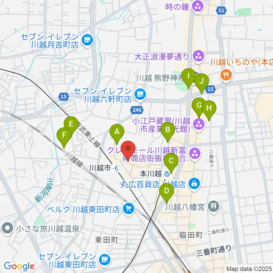 スタジオチコ周辺のホテル一覧地図