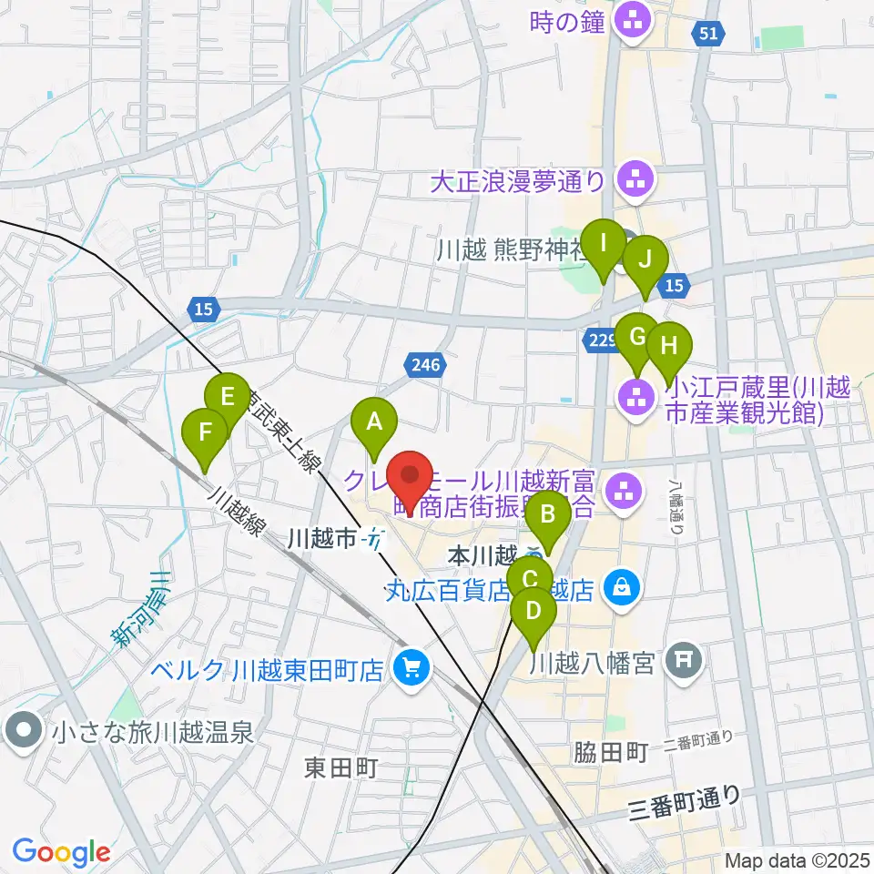 スタジオチコ周辺のホテル一覧地図