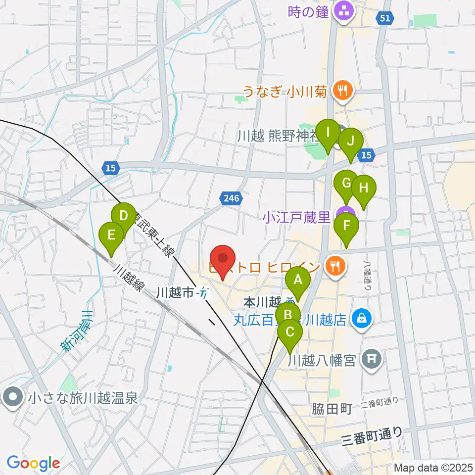スタジオチコ周辺のホテル一覧地図