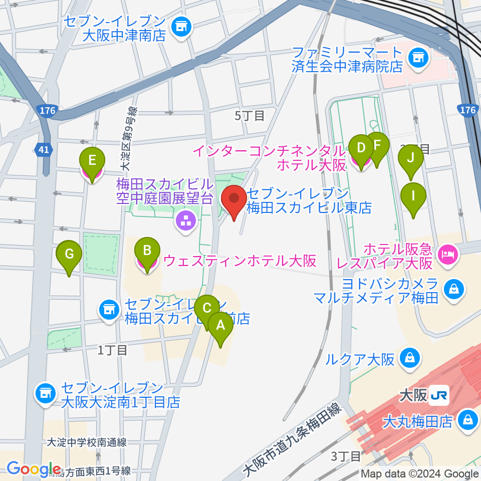 7th Note周辺のホテル一覧地図