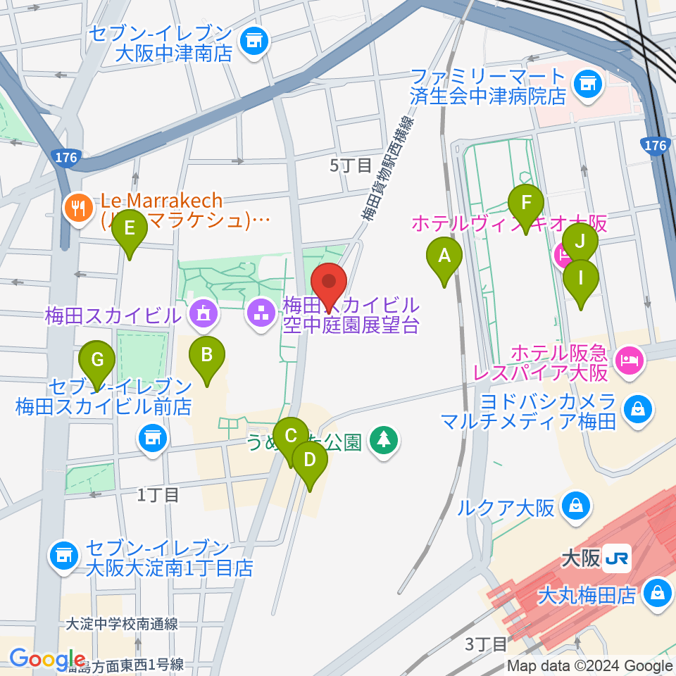 7th Note周辺のホテル一覧地図