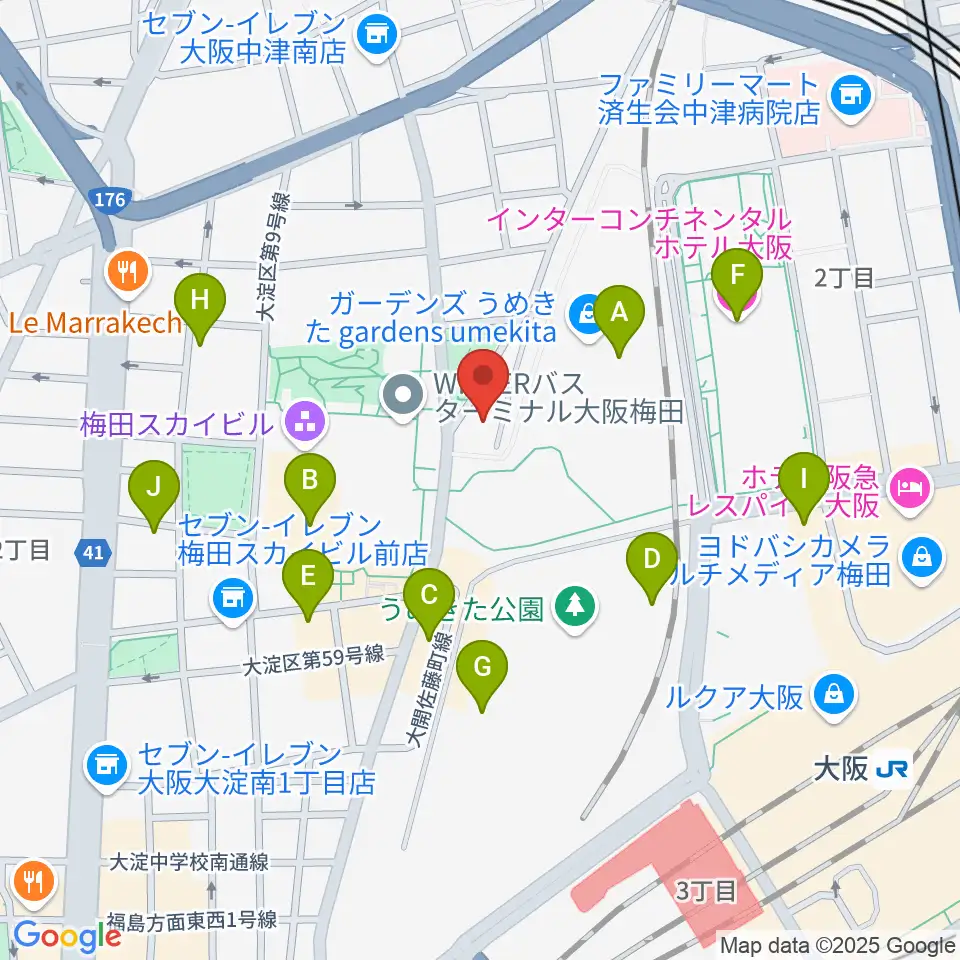 7th Note周辺のホテル一覧地図