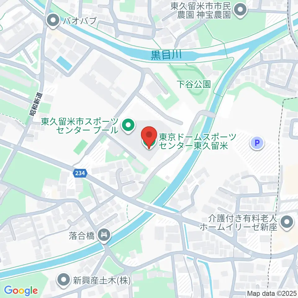 東久留米市スポーツセンター周辺のホテル一覧地図