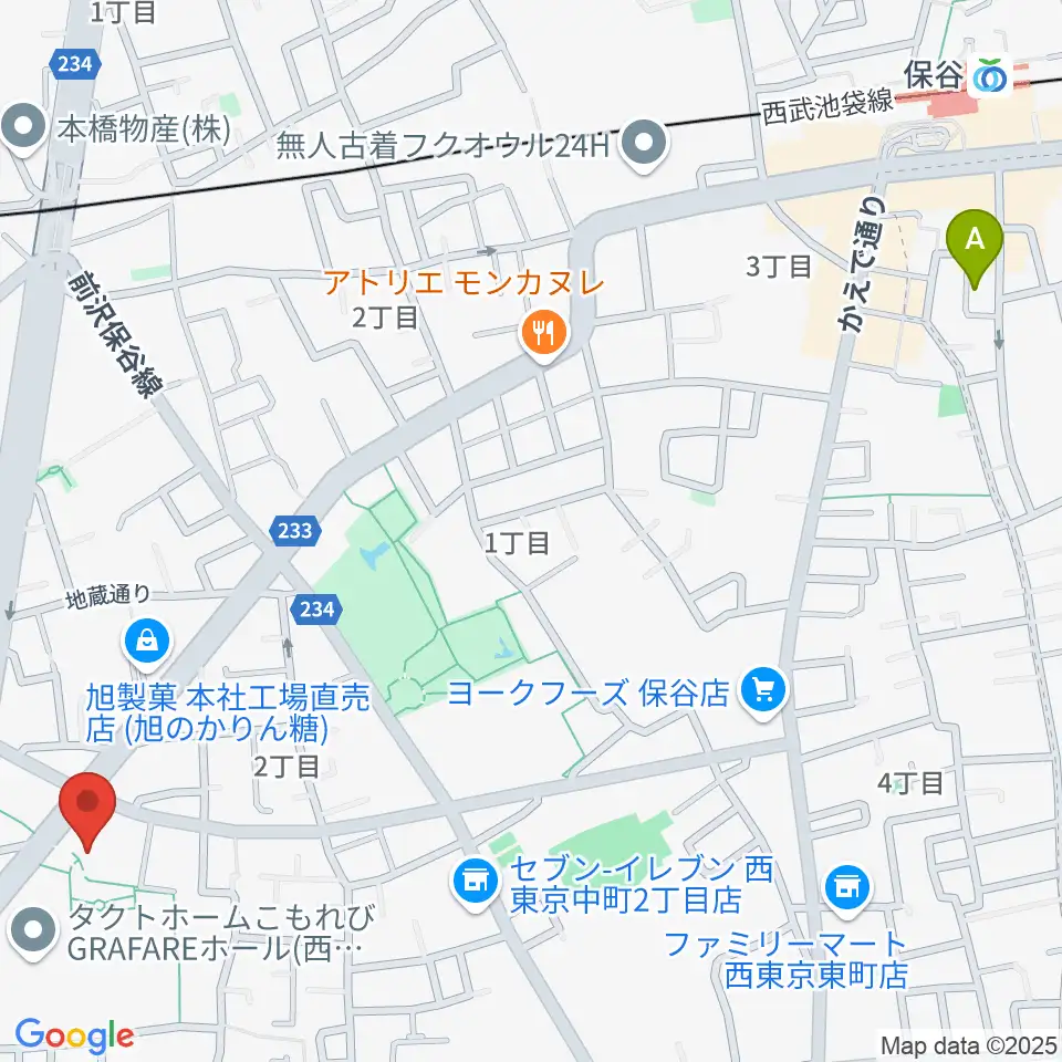西東京市スポーツセンター周辺のホテル一覧地図