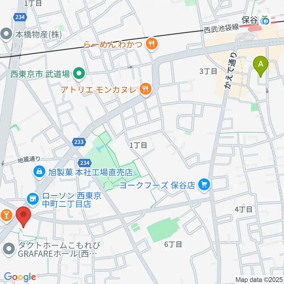 西東京市スポーツセンター周辺のホテル一覧地図