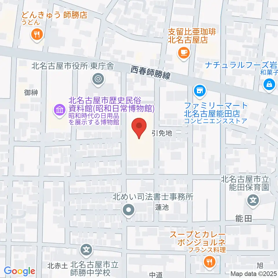 北名古屋市総合体育館周辺のホテル一覧地図