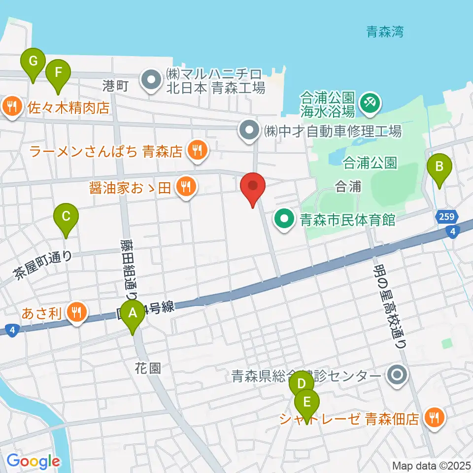 オカでんアリーナ周辺のホテル一覧地図