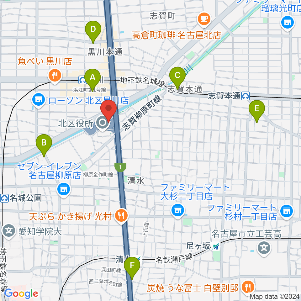 レインボー黒川スポーツトレーニングセンター周辺のホテル一覧地図