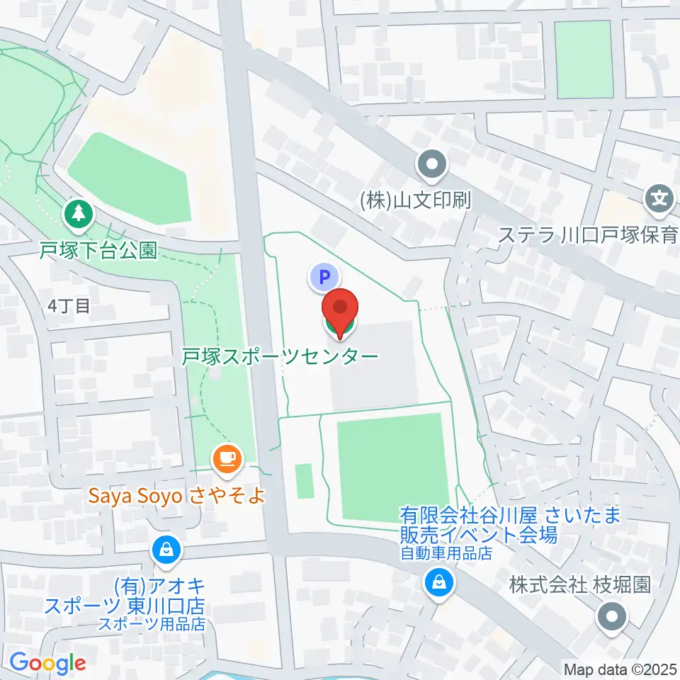 川口市立戸塚スポーツセンター周辺のホテル一覧地図