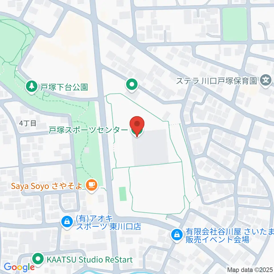 川口市立戸塚スポーツセンター周辺のホテル一覧地図