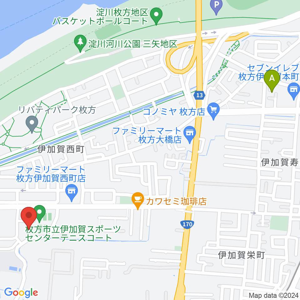 誠信建設工業伊加賀スポーツセンター周辺のホテル一覧地図