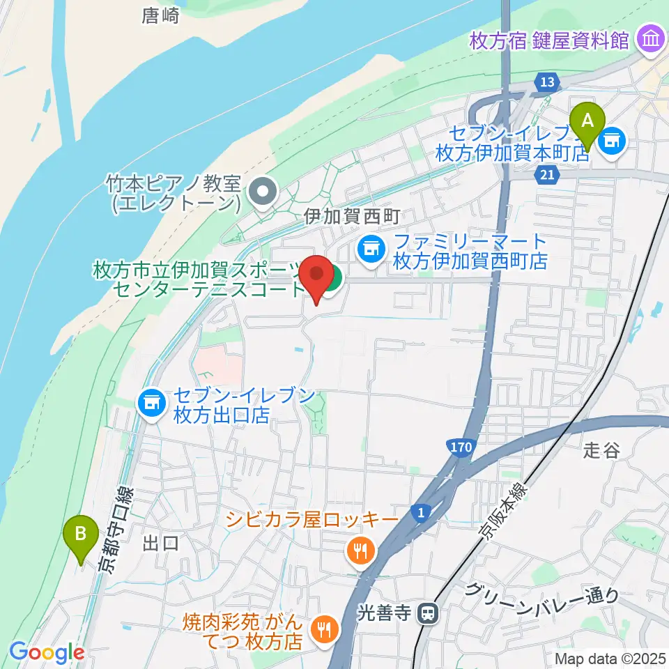 誠信建設工業伊加賀スポーツセンター周辺のホテル一覧地図