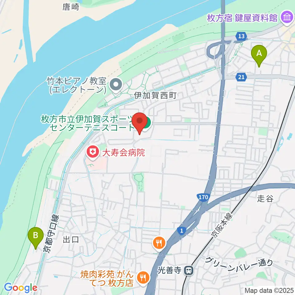 誠信建設工業伊加賀スポーツセンター周辺のホテル一覧地図