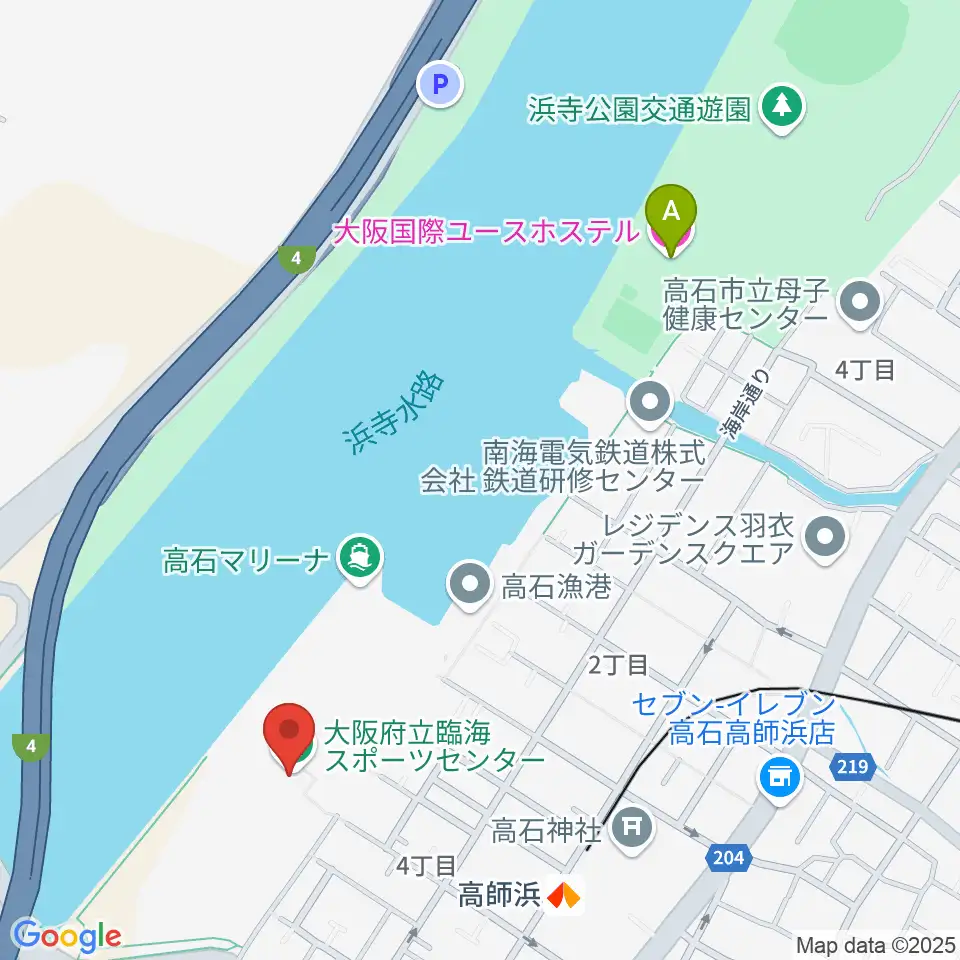 大阪府立臨海スポーツセンター周辺のホテル一覧地図