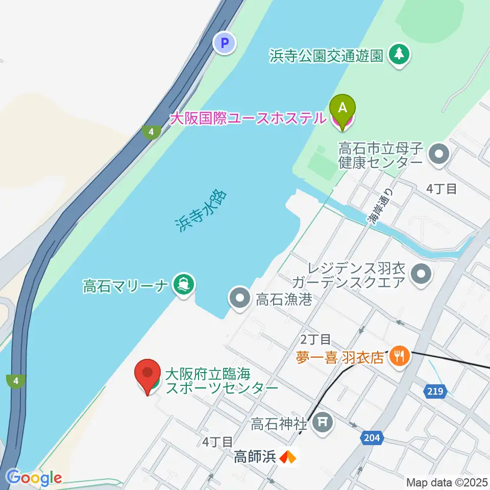 大阪府立臨海スポーツセンター周辺のホテル一覧地図