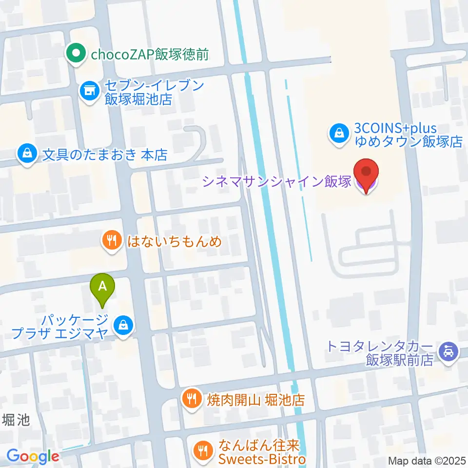 シネマサンシャイン飯塚周辺のホテル一覧地図