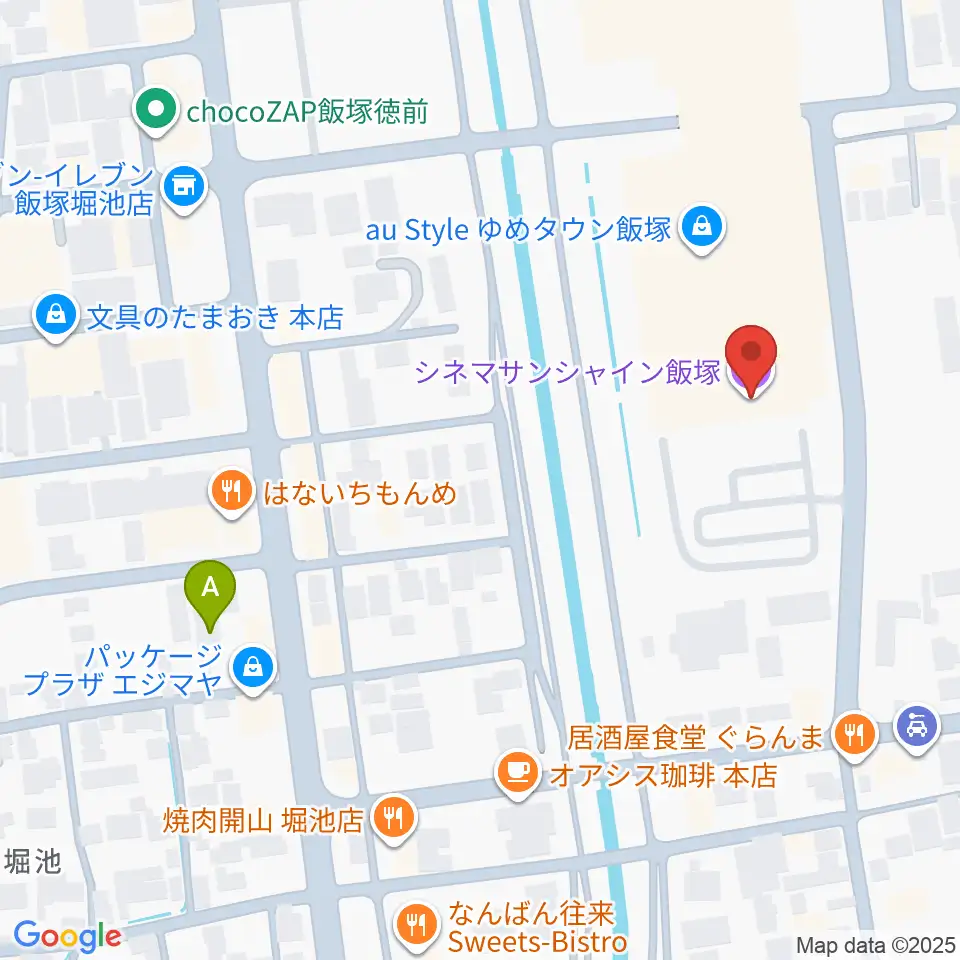 シネマサンシャイン飯塚周辺のホテル一覧地図