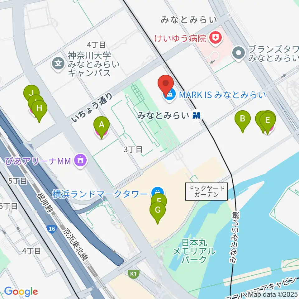 ローソン・ユナイテッドシネマ STYLE-S みなとみらい周辺のホテル一覧地図