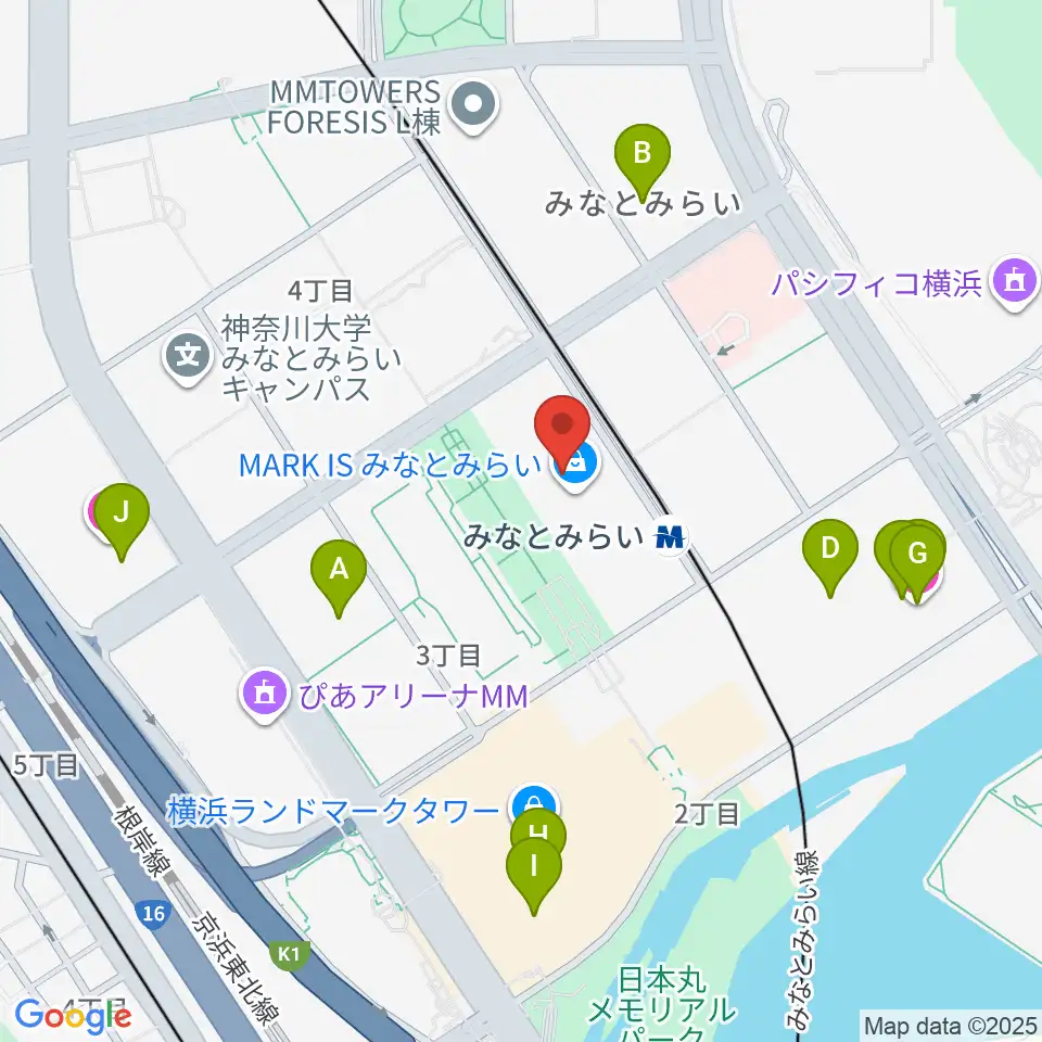 ローソン・ユナイテッドシネマ STYLE-S みなとみらい周辺のホテル一覧地図