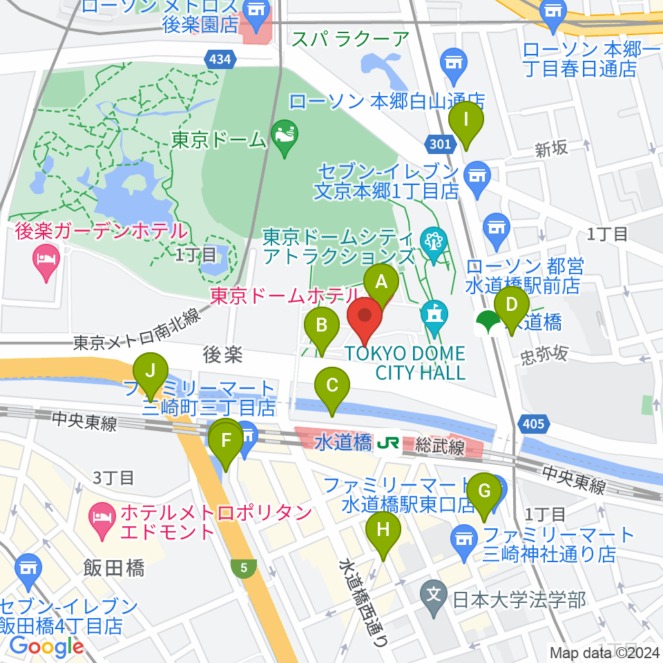 IMM THEATER周辺のホテル一覧地図