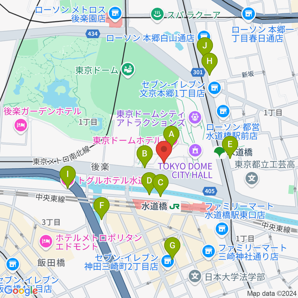 IMM THEATER周辺のホテル一覧地図