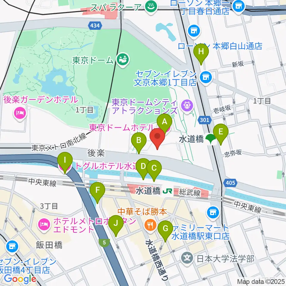 IMM THEATER周辺のホテル一覧地図
