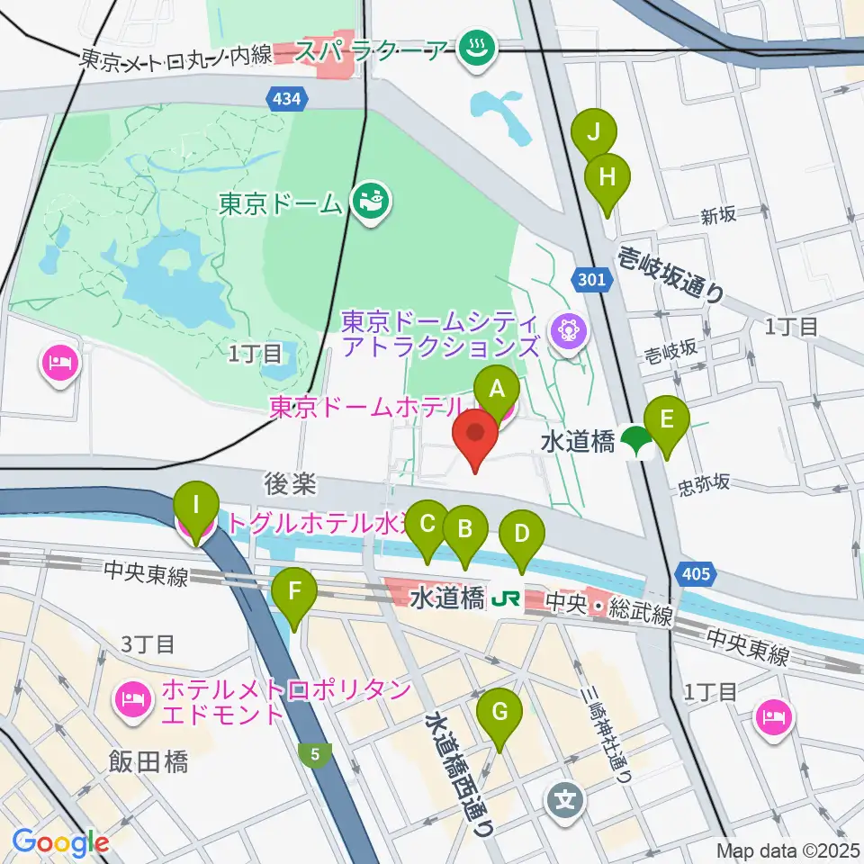 IMM THEATER周辺のホテル一覧地図