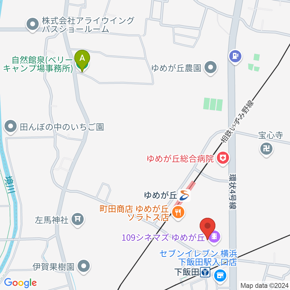 109シネマズゆめが丘周辺のホテル一覧地図