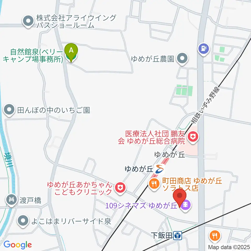 109シネマズゆめが丘周辺のホテル一覧地図