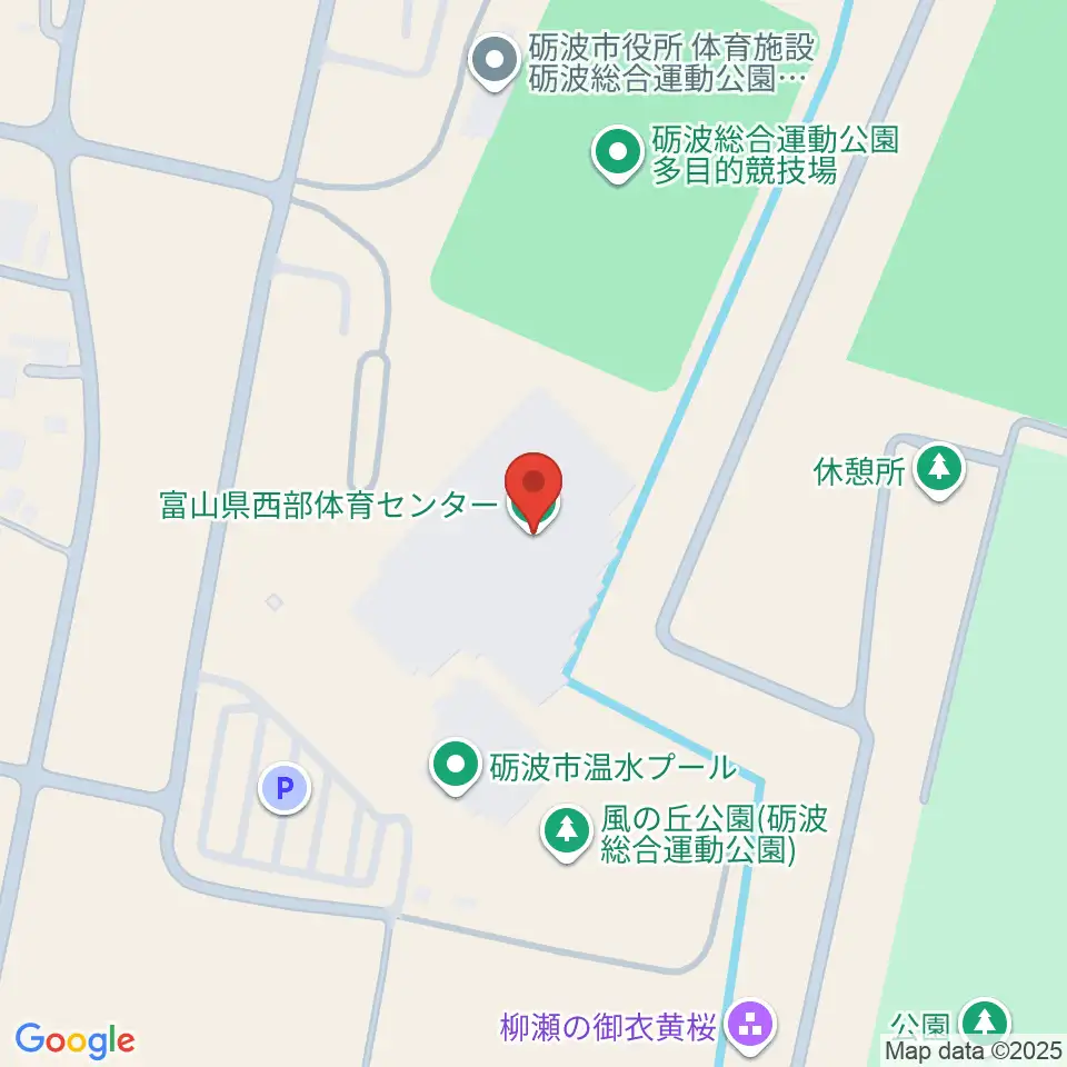 富山県西部体育センター周辺のホテル一覧地図