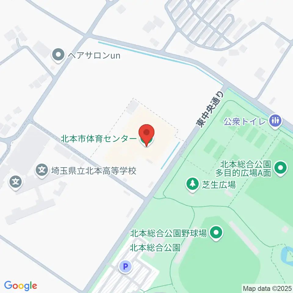 北本市体育センター周辺のホテル一覧地図